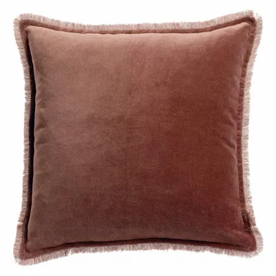 Coussins - Coussin uni Fara Café 45 x 45 - MAISON VIVARAISE - SDE VIVARAISE WINKLER