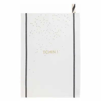 Dish towels - Kitchen towel Tchin! Blanc 50 X 70 - LA CERISE SUR LE GATEAU
