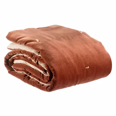 Throw blankets - Knotted stitch throw Elise Tabac 140 X 200 - MAISON VIVARAISE - SDE VIVARAISE WINKLER