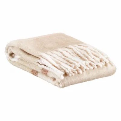 Throw blankets - Recycled striped throw Isabel Galet 130 X 160 - MAISON VIVARAISE - SDE VIVARAISE WINKLER