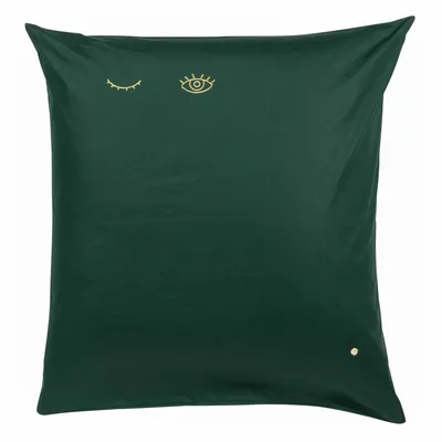 Linge de lit - Taie d'oreiller Eyes Nori 65 x 65 - LA CERISE SUR LE GATEAU