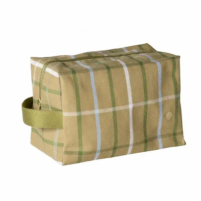 Clutches - Scotty Cube Toiletry Bag Marron/Blue L 14 X 22 X 11 - LA CERISE SUR LE GATEAU