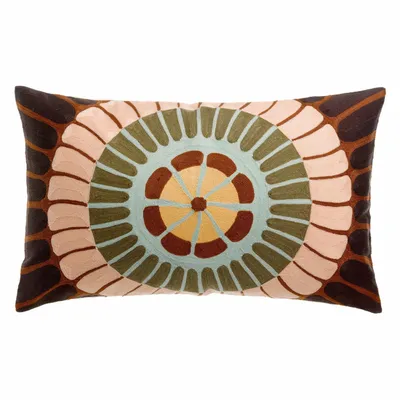 Coussins - Coussin brodé Zeno Forêt 40 x 65 - MAISON VIVARAISE - SDE VIVARAISE WINKLER