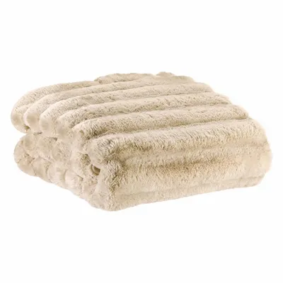 Throw blankets - Maxi throw Astrid Naturel 180 X 220 - MAISON VIVARAISE - SDE VIVARAISE WINKLER
