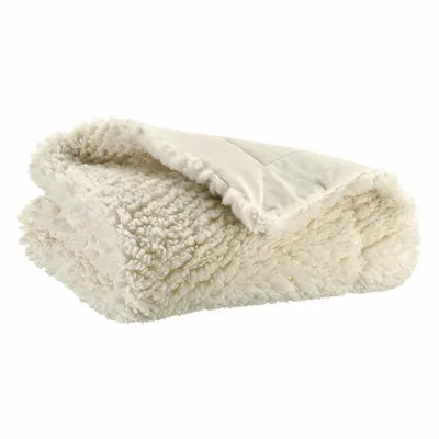 Plaids - Plaid Noam Neige 140 x 180 - MAISON VIVARAISE - SDE VIVARAISE WINKLER