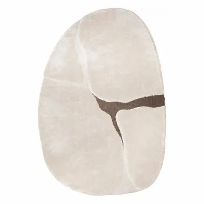 Rugs - Recycled Galet rug Yan Neige 160 X 230 X 2 - MAISON VIVARAISE - SDE VIVARAISE WINKLER