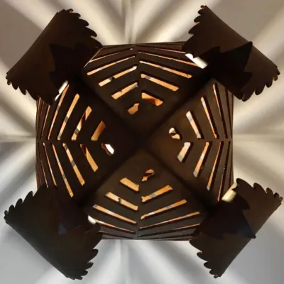 Lampes à poser - Lu Pumè Illuminato lampe - PUGLIA CORTEN LOVE