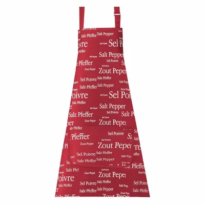 Aprons - Sel & Poivre Kitchen Apron Rouge 80 X 85 - MAISON VIVARAISE - SDE VIVARAISE WINKLER