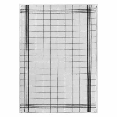 Dish towels - Carreaux Tea Towel Noir 50 X 70 - MAISON VIVARAISE - SDE VIVARAISE WINKLER