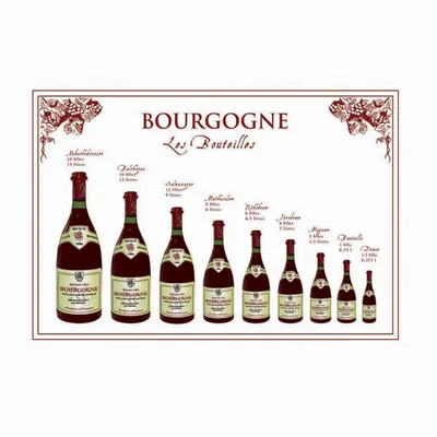 Torchons - Torchon Bouteille Bourgogne Blanc 72 X 48 - MAISON VIVARAISE - SDE VIVARAISE WINKLER