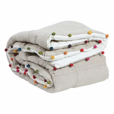 Throw blankets - Eiderdown Gastounet Multico 160 X 160 - MAISON VIVARAISE - SDE VIVARAISE WINKLER