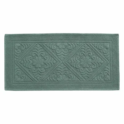 Other bath linens - Enzo Bath Mat Vert de gris 54 X 110 - MAISON VIVARAISE - SDE VIVARAISE WINKLER