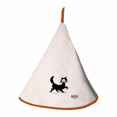 Kitchen utensils - Dubout Chat balade Hand Towel Ivoire Diameter 60 - MAISON VIVARAISE - SDE VIVARAISE WINKLER