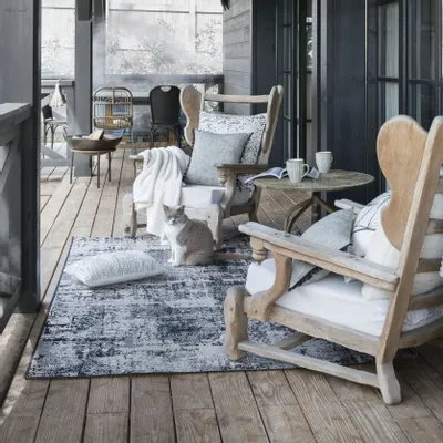 Tapis - Tapis Catania outdoor Gris 60 x 110 - MAISON VIVARAISE - SDE VIVARAISE WINKLER