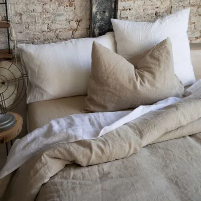 Bed linens - Duvet Cover Stonewashed Zeff Orage 140 X 200 - MAISON VIVARAISE - SDE VIVARAISE WINKLER