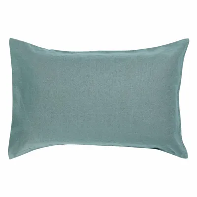 Linge de lit - Taie d'oreiller Zeff Vert de gris 50 x 75 - MAISON VIVARAISE - SDE VIVARAISE WINKLER