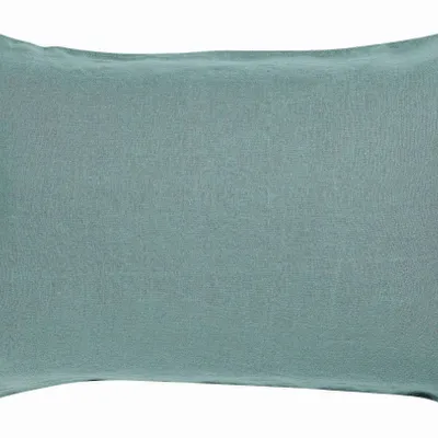 Linge de lit - Taie d'oreiller Zeff Vert de gris 50 x 75 - MAISON VIVARAISE - SDE VIVARAISE WINKLER
