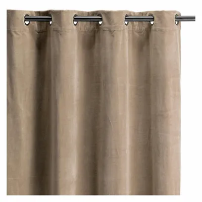 Curtains and window coverings - Elise Plain Curtain Ficelle 140 X 280 - MAISON VIVARAISE - SDE VIVARAISE WINKLER