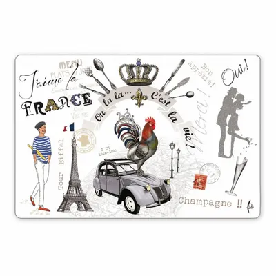Sets de table - Set de table France Panorama Assortis 30 X 45 - MAISON VIVARAISE - SDE VIVARAISE WINKLER