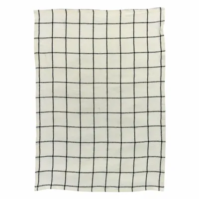 Dish towels - Karma Tea Towel Écru/Noir 55 X 75 - MAISON VIVARAISE - SDE VIVARAISE WINKLER