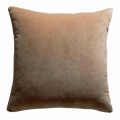 Coussins - Coussin uni Elise Camel 45 x 45 - MAISON VIVARAISE - SDE VIVARAISE WINKLER