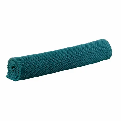 Autres linges de bain - Tapis de bain uni Etia Paon 54 x 64 - MAISON VIVARAISE - SDE VIVARAISE WINKLER