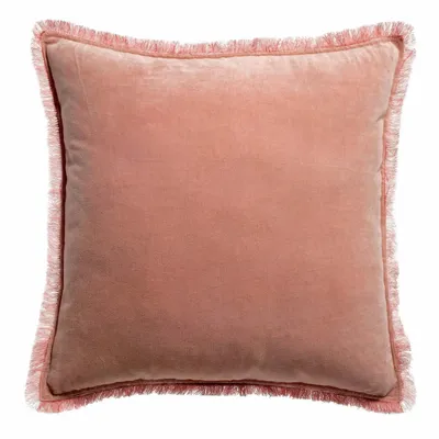 Coussins - Coussin uni Fara Pink 45 x 45 - MAISON VIVARAISE - SDE VIVARAISE WINKLER