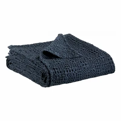 Bed linens - Tana Bed Throw Cobalt 260 X 260 - MAISON VIVARAISE - SDE VIVARAISE WINKLER