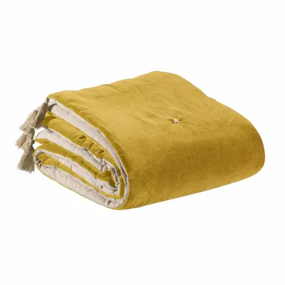Throw blankets - Elise Pom-Pom Comforter Maïs 80 X 180 - MAISON VIVARAISE - SDE VIVARAISE WINKLER