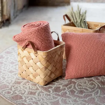 Linge de lit - Jeté Maia Pétale 260 x 260 - MAISON VIVARAISE - SDE VIVARAISE WINKLER