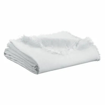 Throw blankets - Zeff Nomade Throw Blanket Blanc 130 X 180 - MAISON VIVARAISE - SDE VIVARAISE WINKLER