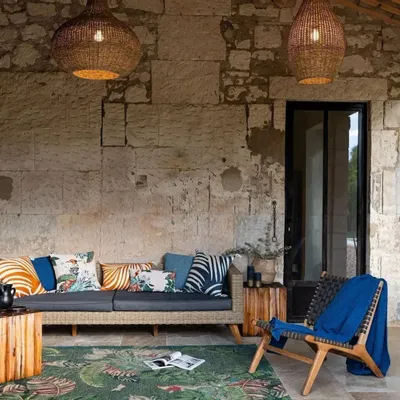 Throw blankets - Tana Throw Blanket Touareg 140 X 200 - MAISON VIVARAISE - SDE VIVARAISE WINKLER