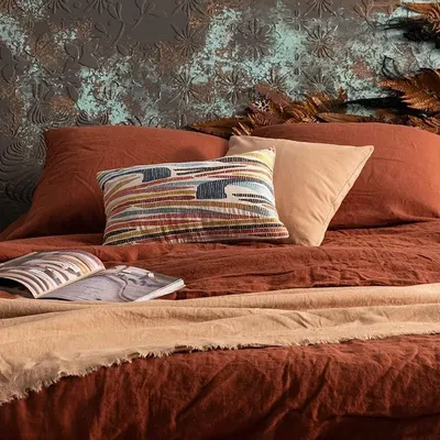 Throw blankets - Zeff Nomade Plaid Rooibos 130 X 180 - MAISON VIVARAISE - SDE VIVARAISE WINKLER