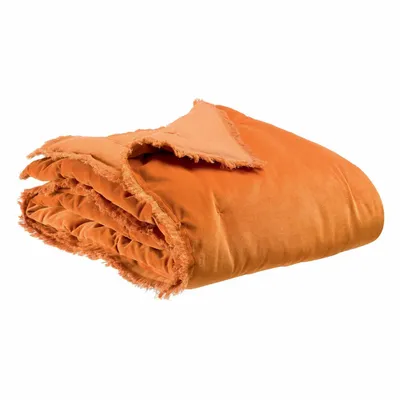 Throw blankets - Throw Fara Ambre 135 X 200 - MAISON VIVARAISE - SDE VIVARAISE WINKLER