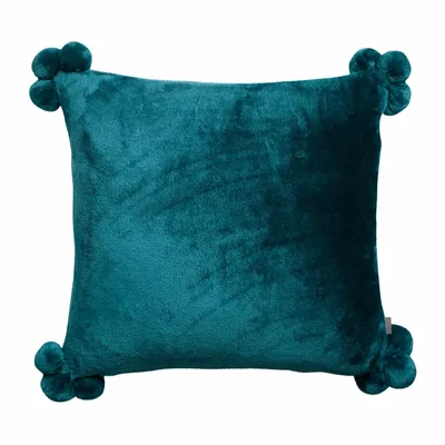Cushions - Tender Pompons Cushion Paon 45 X 45 - MAISON VIVARAISE - SDE VIVARAISE WINKLER