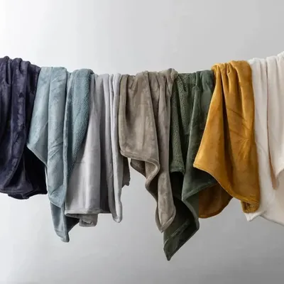 Throw blankets - Michka Throw Blanket Bronze 130 X 160 - MAISON VIVARAISE - SDE VIVARAISE WINKLER