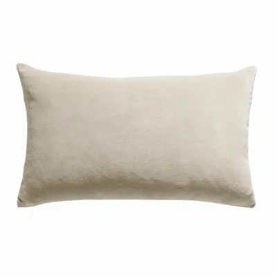 Cushions - Elise Plain Cushion Grège 30 X 50 - MAISON VIVARAISE - SDE VIVARAISE WINKLER