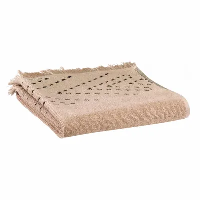 Bath towels - Hand Towel Julia Sesame 50 X 100 - MAISON VIVARAISE - SDE VIVARAISE WINKLER