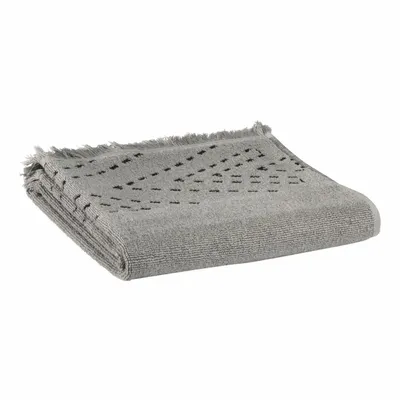 Serviettes de bain - Serviette de toilette Julia Gris 50 x 100 - MAISON VIVARAISE - SDE VIVARAISE WINKLER