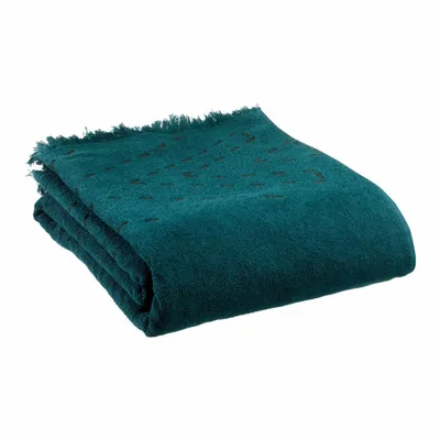Serviettes de bain - Drap de bain Julia Pétrole 90 x 150 - MAISON VIVARAISE - SDE VIVARAISE WINKLER