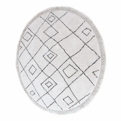 Rugs - Rug Ervin Ivoire/Taupe Diameter 160 - MAISON VIVARAISE - SDE VIVARAISE WINKLER