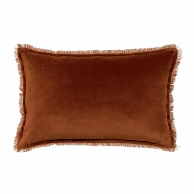 Cushions - Plain Cushion Fara Caramel 40 X 65 - MAISON VIVARAISE - SDE VIVARAISE WINKLER