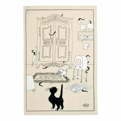 Dish towels - Dubout Cache-Cache tea towel 48 X 72 - MAISON VIVARAISE - SDE VIVARAISE WINKLER