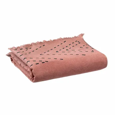 Bath towels - Maxi Bath Towel Julia Blush 90 X 150 - MAISON VIVARAISE - SDE VIVARAISE WINKLER