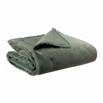 Throw blankets - Plain Fara Throw Thym 135 X 200 - MAISON VIVARAISE - SDE VIVARAISE WINKLER