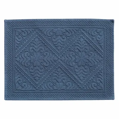 Other bath linens - Enzo Bath Mat Tempête 54 X 64 - MAISON VIVARAISE - SDE VIVARAISE WINKLER