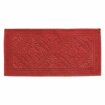 Other bath linens - Enzo Bath Mat Brique 110 X 54 - MAISON VIVARAISE - SDE VIVARAISE WINKLER