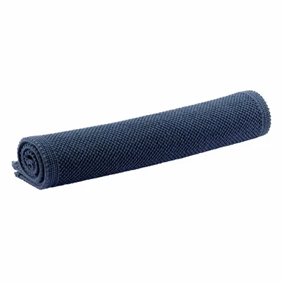 Autres linges de bain - Tapis de bain uni Etia Encre 54 x 110 - MAISON VIVARAISE - SDE VIVARAISE WINKLER