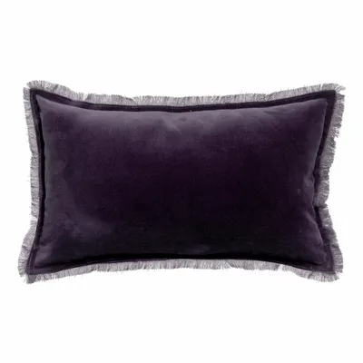 Coussins - Coussin uni Fara Raisin 30 x 50 - MAISON VIVARAISE - SDE VIVARAISE WINKLER
