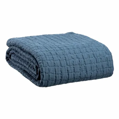 Linge de lit - Jeté de lit Swami Tempête 240 x 260 - MAISON VIVARAISE - SDE VIVARAISE WINKLER